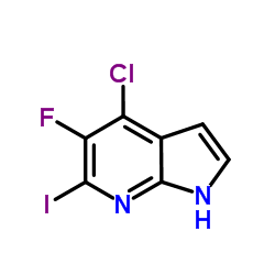 4-Chloro-5-fluoro-6-iodo-1H-pyrrolo[2,3-b]pyridine Structure