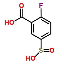 2-氟-5-亚磺基苯甲酸结构式