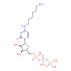 N(4)-(6-aminohexyl)cytidine 5'-triphosphate结构式