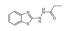 Propanoic acid, 2-(2-benzothiazolyl)hydrazide (9CI) Structure
