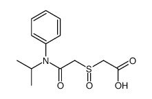 2-[2-oxo-2-(N-propan-2-ylanilino)ethyl]sulfinylacetic acid Structure