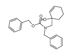 benzyl benzyl((1-hydroxycyclohex-2-en-1-yl)methyl)carbamate结构式