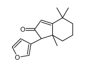 (1S,7aS)-1-(furan-3-yl)-4,4,7a-trimethyl-1,5,6,7-tetrahydroinden-2-one结构式