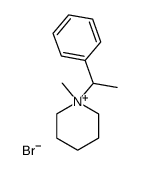 N-methyl-N-(1-phenylethyl)piperidinium bromide Structure