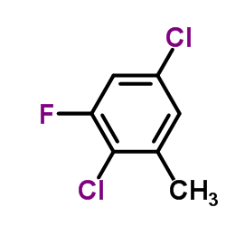 2,5-Dichloro-1-fluoro-3-methylbenzene structure