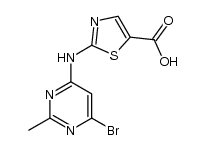 2-(6-bromo-2-methylpyrimidin-4-ylamino)thiazole-5-formic acid Structure