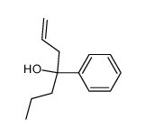 4-phenylhept-1-en-4-ol Structure