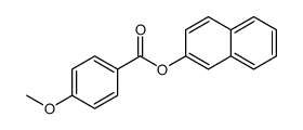 naphthalen-2-yl 4-methoxybenzoate结构式