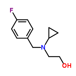 2-[Cyclopropyl(4-fluorobenzyl)amino]ethanol Structure