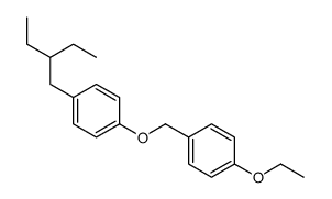 1-ethoxy-4-[[4-(2-ethylbutyl)phenoxy]methyl]benzene结构式