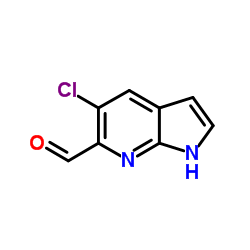5-Chloro-1H-pyrrolo[2,3-b]pyridine-6-carbaldehyde Structure