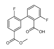 2-fluoro-6-(2-fluoro-5-methoxycarbonylphenyl)benzoic acid结构式