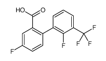 5-fluoro-2-[2-fluoro-3-(trifluoromethyl)phenyl]benzoic acid结构式