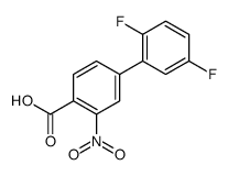 4-(2,5-difluorophenyl)-2-nitrobenzoic acid结构式