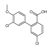 4-chloro-2-(3-chloro-4-methoxyphenyl)benzoic acid Structure