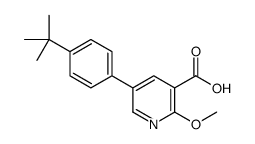 5-(4-tert-butylphenyl)-2-methoxypyridine-3-carboxylic acid结构式