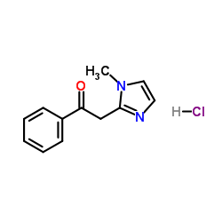 2-(1-Methyl-1H-imidazol-2-yl)-1-phenylethanone hydrochloride (1:1)结构式