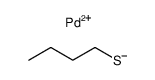 butane-1-thiol, palladium(II)-compound结构式