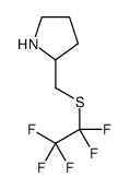 2-{[(Pentafluoroethyl)sulfanyl]methyl}pyrrolidine结构式