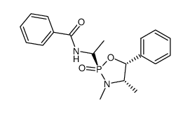 N-((S)-1-((2R,4S,5R)-3,4-dimethyl-2-oxido-5-phenyl-1,3,2-oxazaphospholidin-2-yl)ethyl)benzamide结构式