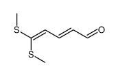 5,5-bis(methylsulfanyl)penta-2,4-dienal结构式