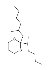 2-(2-methylhexan-2-yl)-2-(2-methylhexyl)-1,3-dithiane结构式