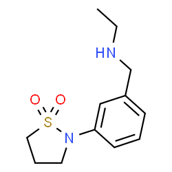 Benzenemethanamine, 3-(1,1-dioxido-2-isothiazolidinyl)-N-ethyl- Structure