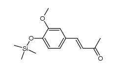 (E)-3-methoxy-4-trimethylsilyloxybenzylideneacetone Structure