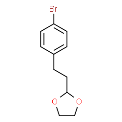 1,3-dioxolane,2-[2-(bromophenyl)ethyl] Structure