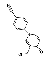 4-[3-(chloromethyl)-4-oxopyridazin-1(4H)-yl]benzonitrile结构式