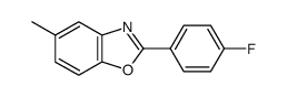 2-(4-fluorophenyl)-5-methyl-1,3-benzoxazole structure