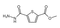 5-methoxycarbonyl-2-thiophenecarboxylic acid hydrazide Structure