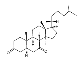 3,7-dioxo-5α-cholestane结构式