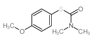 Carbamothioic acid,N,N-dimethyl-, S-(4-methoxyphenyl) ester结构式
