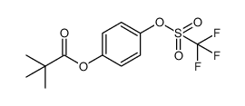 4-(((trifluoromethyl)sulfonyl)oxy)phenyl pivalate结构式