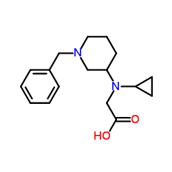 N-(1-Benzyl-3-piperidinyl)-N-cyclopropylglycine结构式