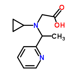 N-Cyclopropyl-N-[1-(2-pyridinyl)ethyl]glycine Structure