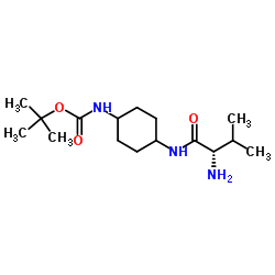 2-Methyl-2-propanyl [4-(L-valylamino)cyclohexyl]carbamate Structure