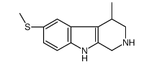 4-methyl-6-methylsulfanyl-2,3,4,9-tetrahydro-1H-pyrido[3,4-b]indole结构式