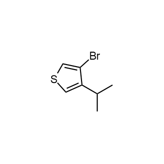 3-溴-4-异丙基噻吩结构式