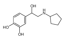 4-[2-(cyclopentylamino)-1-hydroxyethyl]benzene-1,2-diol结构式