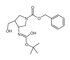 benzyl (3R,4R)-3-(hydroxymethyl)-4-[(2-methylpropan-2-yl)oxycarbonylamino]pyrrolidine-1-carboxylate picture