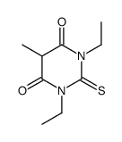 1,3-diethyl-5-methyl-2-sulfanylidene-1,3-diazinane-4,6-dione结构式