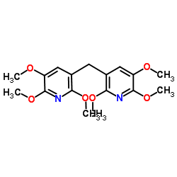 3,3'-Methylenebis(2,5,6-trimethoxypyridine)结构式