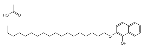 acetic acid,2-octadecoxynaphthalen-1-ol结构式