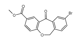 Methyl 9-bromo-11-oxo-6,11-dihydrodibenz[b,e]oxepin-2-carboxylate结构式
