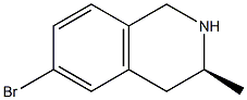 (S)-6-Bromo-3-methyl-1,2,3,4-tetrahydro-isoquinoline Structure