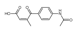 3-(p-Acetamidobenzoyl)-crotonsaeure结构式