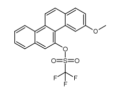 3-methoxychrysen-5-ol trifluoromethanesulfonate Structure
