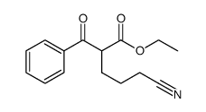 ethyl 2-benzoyl-5-cyanopentanoate Structure